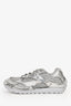 Bottega Veneta Silver Metallic Mesh 'Orbit' Sneakers Size 38