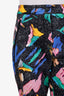 Louis Vuitton 2019 Multicolour Brush-Paint Patterned Tapered Pants Size 38