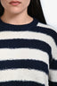 Diesel Cream/Navy Striped Knit Sweater Size XXL