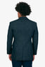 Brunello Cucinelli Navy Blue Cotton Denim Single-Breasted Blazer Size 46 Mens