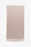 Toteme Beige Virgin Wool Fringe Scarf