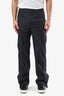 Gucci Navy Blue GG Jacquard Drawstring Pants Size 46 Mens