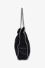 Stella McCartney Black Metallic Faux Suede Baby Falabella Star Tote