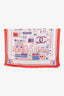 Pre-loved Chanel™ Red/White Cotton Silk CC Logo Sarong Shawl Scarf