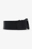 Valentino Black Leather V Logo Signature Belt