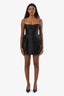 Amanda Uprichard Black Strapless Mini Dress Size S