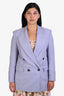 Brunello Cucinelli Lilac Linen Blend Blazer Size 42