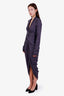 Rick Owens SS 21 Purple 'Abito' Wrap Dress Size 4