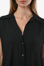 Vince Black Chiffon Sleeveless Blouse Size S