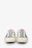 Golden Goose White/Silver/Blue Superstar Sneakers Size 38