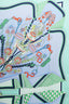 Hermès Green/Multicolour Silk Bouquets Sellier Scarf Size 90cm