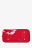 Sac Alma GM Louis Vuitton en cuir verni rose framboise