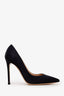 Gianvito Rossi Black Satin Heels Size 35