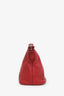 Prada Red Grained Leather Shoulder Bag SHW