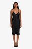 Alexander Wang Black Ruched Mini Dress Size S
