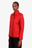 Burberry Brit Red Quilted Jacket Size S