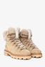 Jimmy Choo Brown Suede Shearling Hiking Boots Size 36.5