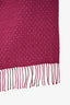 Burberry Purple Alpaca Silk Blend Scarf