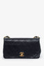 Pre-loved Chanel™ 1989-91 Black Quilted Lambskin Mini Rectangular Full Flap Bag