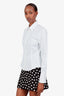 Bettter White Cotton Fitted Button-Up Blouse Size S
