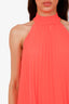 A.L.C. Orange Pleated Sleeveless Blouse Size 2