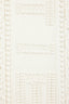Jean Paul Gaultier Cream Virgin Wool Fringe Scarf