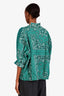 Sacai Green Knit Canvas Bandana Sweater Size 3