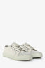 Gucci White Canvas Leather GG Sneakers Size 35.5