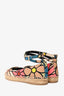Roger Vivier Pink Multicolour Espadrilles Size 37.5