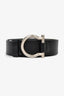 Salvatore Ferragamo Black Leather Belt Size 36 Mens