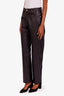 Eytys Black Faux Leather Benz Croco Pants Size 27 32