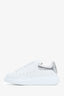 Alexander McQueen White/Silver Oversized Sneakers Size 38.5