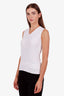 Pre-loved Chanel™ 2002 White Cotton Top with Belt Size 36
