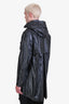Valentino 2018/19 Runway Black Coated Cotton 'VLTN' Hooded Jacket Size 48 Mens