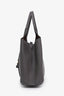Tod's Grey Leather Medium T Timeless Shopping Bag with Pouch