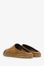 Pre-loved Chanel™ Brown Suede Coco Beach Mules Size 40
