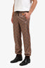 Gucci x Disney Brown Mickey Mouse Print Drawstring Jogger Pants Size S Men's