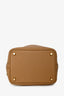 Hermès Tan Clemence Leather Pitcotin Lock 18 Bag with Twilly