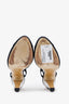 Pre-loved Chanel™ Black Suede Interlocking CC Logo Suede Slingback Pumps Size 37
