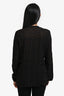 Isabel Marant Black Lace Embroidered Detail Long Sleeve Top Size 38