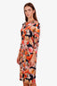 Givenchy Multicolour Floral Cotton Midi Dress Size 40