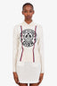 Christian Dior White Cashmere Dioralps Stand-Collar Sweater Size 4