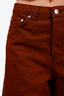 Ganni Brown Denim Knee Length Shorts Size 27