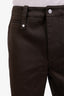 Burberry Brown Cotton Straight Leg Jeans Size M Mens