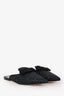 Jimmy Choo Black Glitter Bow Mules Size 40