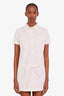 Gucci White Denim GG Jacquard Mini Dress Size 38