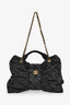 Pre-Loved Chanel™ 2025 Black Denim Maxi Bow Bag