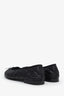 Pre-Loved Chanel™ Black Quilted Leather Ballet Flat Size 37.5