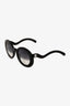 Pre-loved Chanel™ Black Round CC Wave Handle Sunglasses