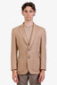 Loro Piana Camel Single Breasted Blazer Size 50 Mens